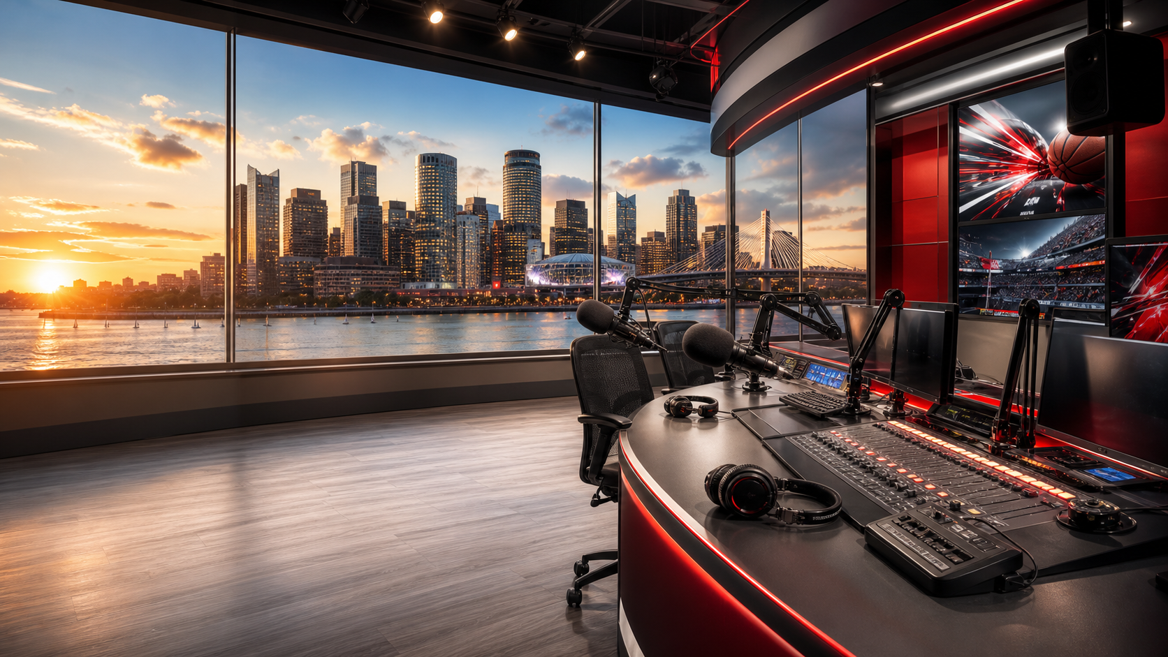 98.5 broadcast room