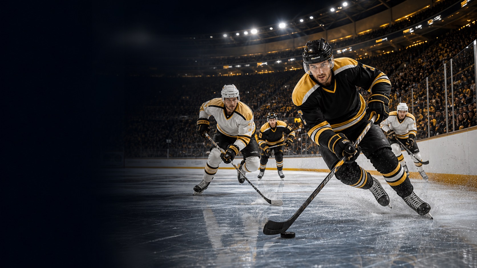 TD Garden with Boston Bruins branding