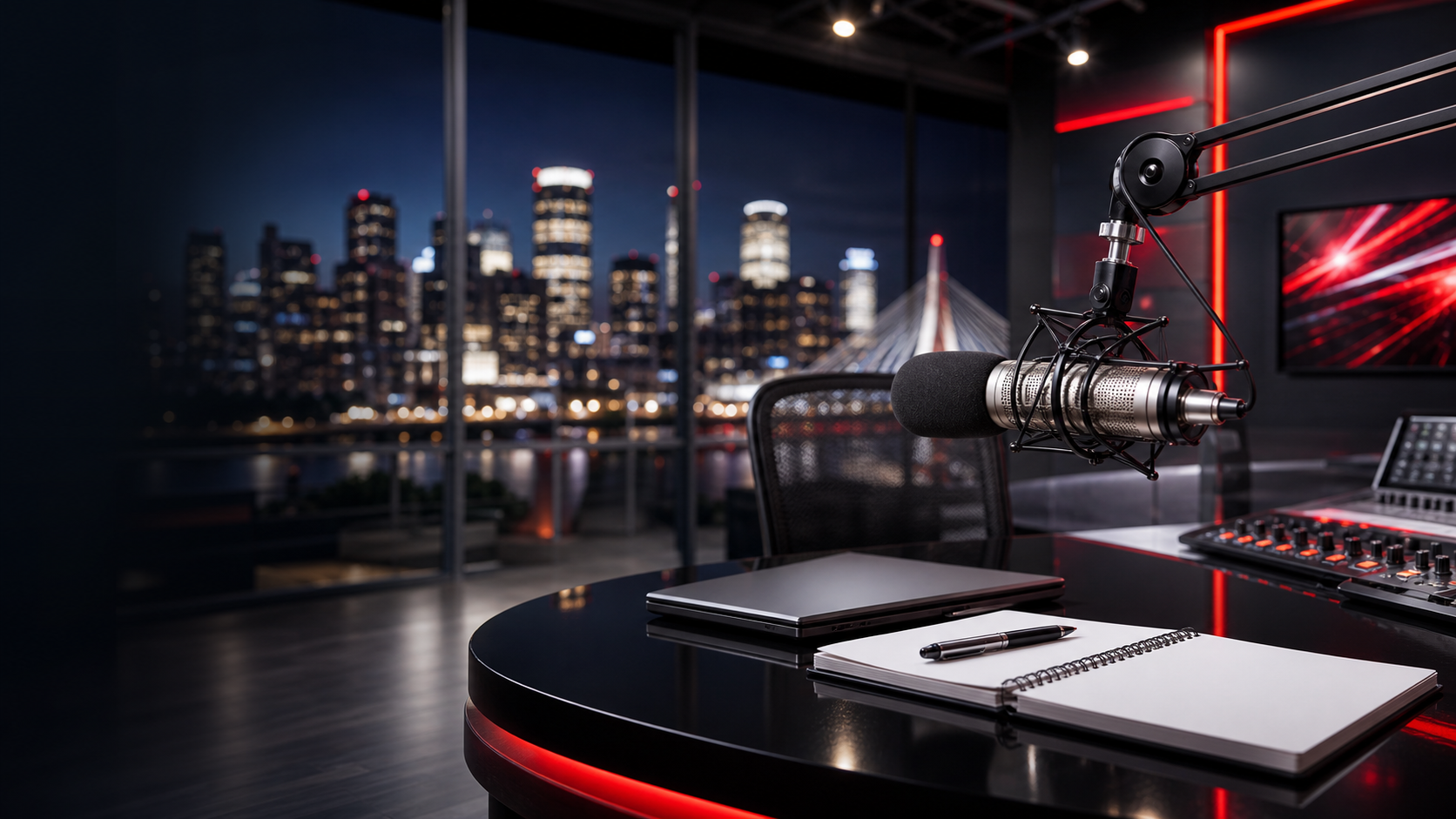 Sports Hub broadcast microphone